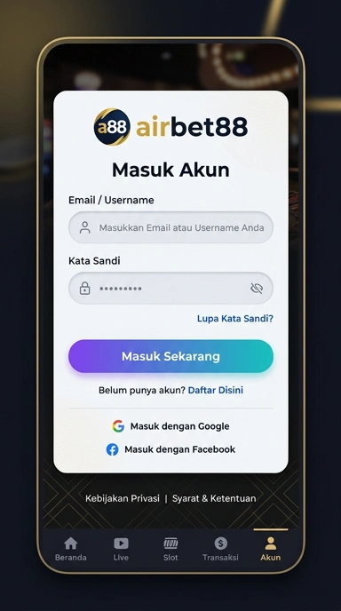 Panduan Login Akun airbet88 untuk Pengguna Android