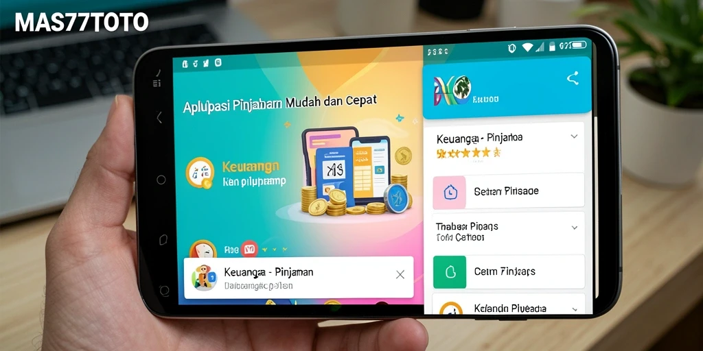 Antarmuka pengguna yang sederhana untuk aplikasi Pinjaman.