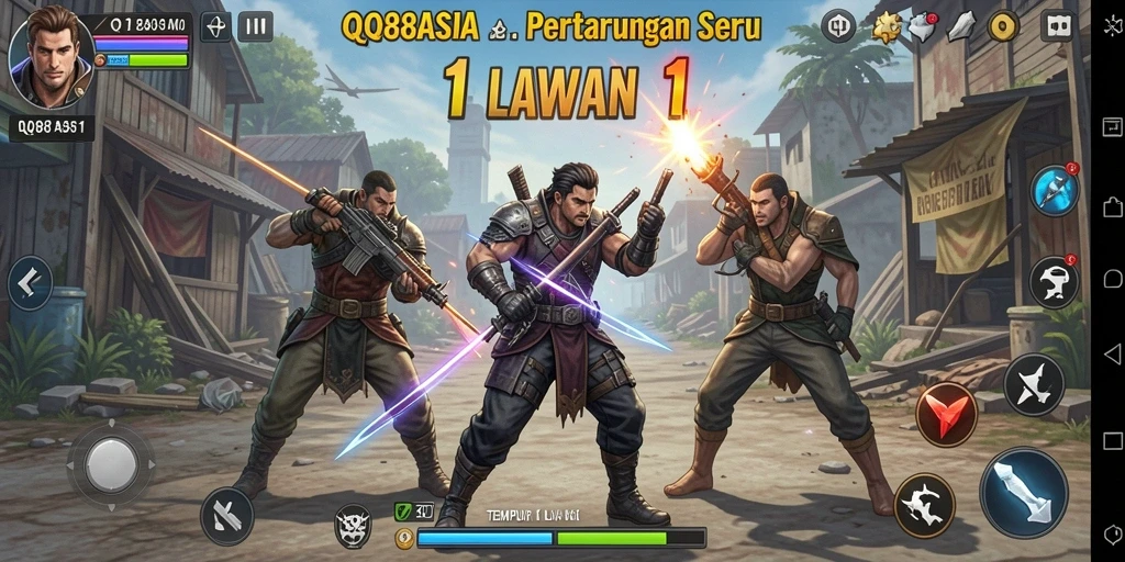 Tampilan menarik dari pertarungan Tempur 1 Lawan 1 di QQ88ASIA.