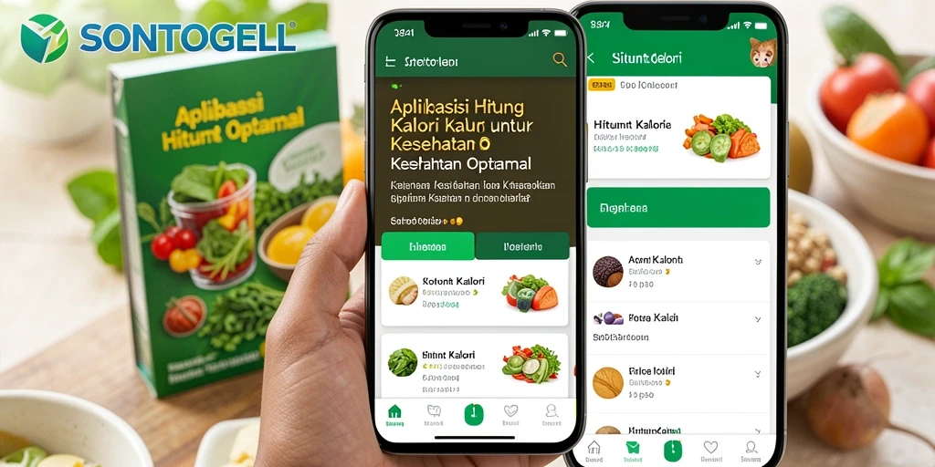 Antarmuka intuitif aplikasi Hitung Kalori SONTOGEL