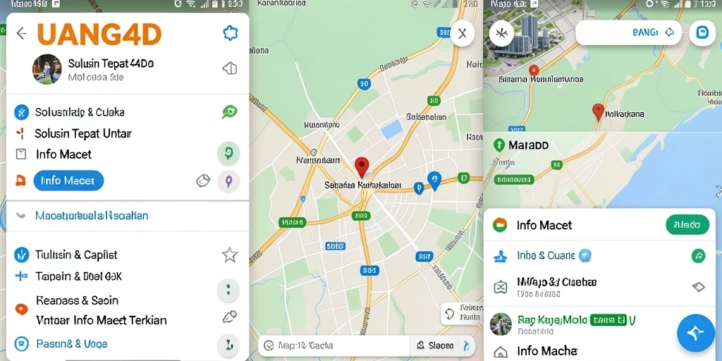 Antarmuka UANG4D menampilkan informasi kemacetan dengan jelas dan informatif.